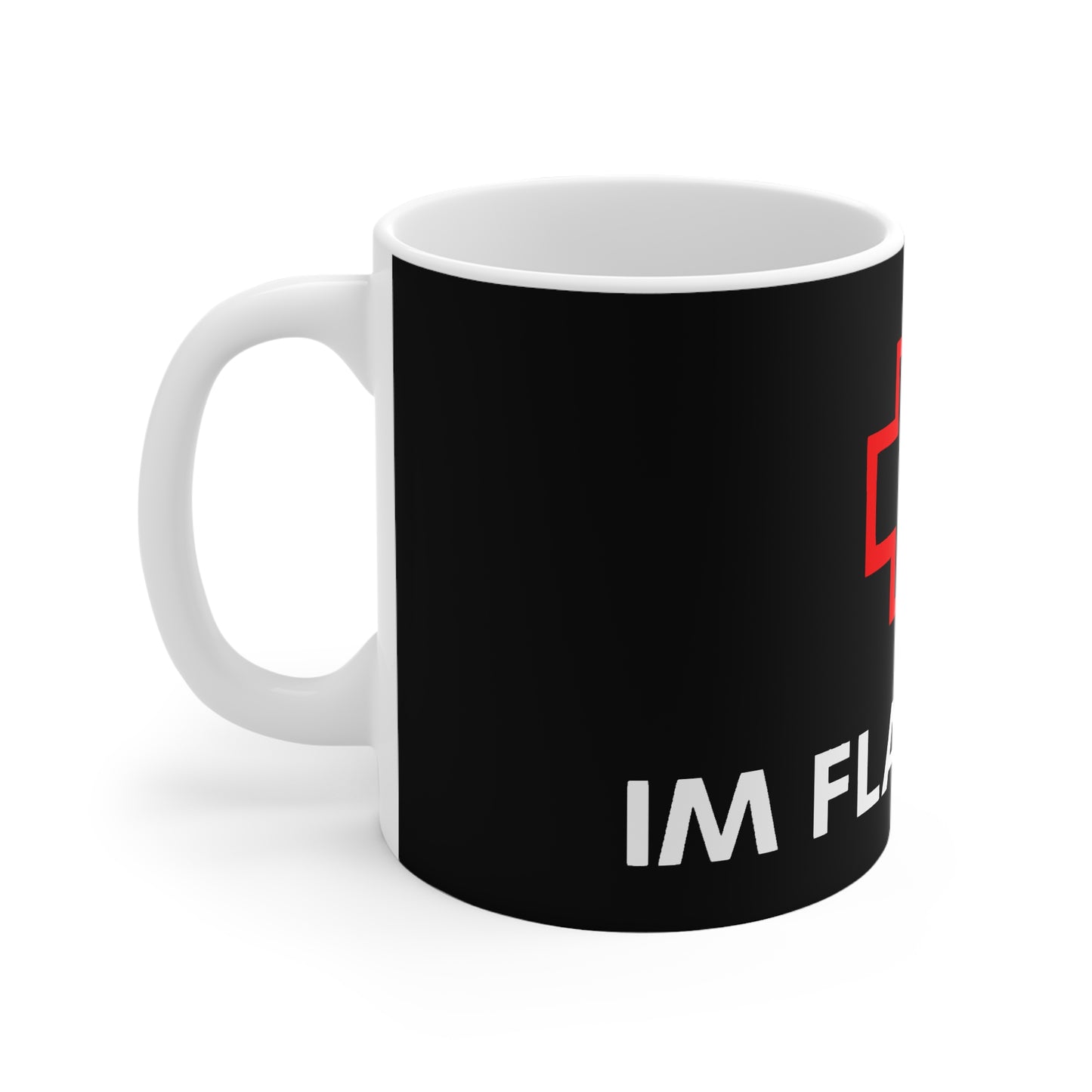 11oz DayZ "I'm Flashing" Black Mug