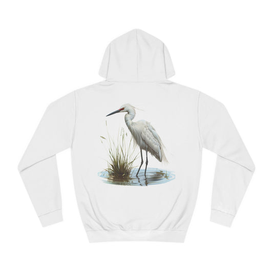 Snowy Egret - Contour Eco Hoodies