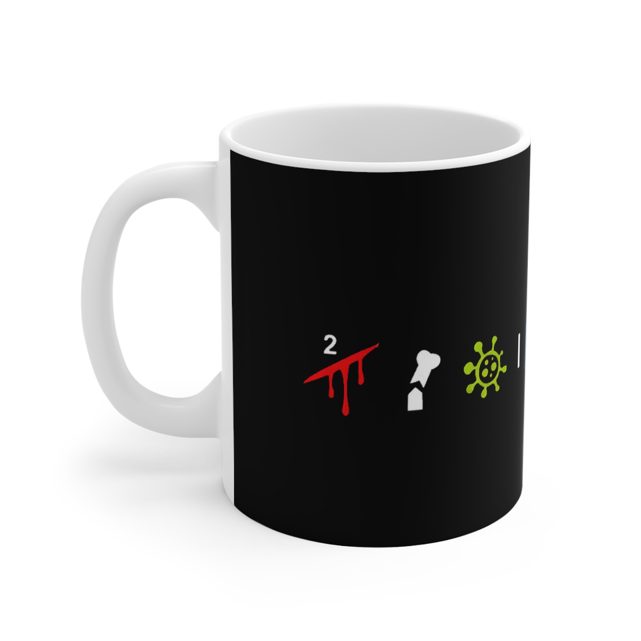 11oz White DayZ Character Status Symbols Mug