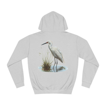 Snowy Egret - Contour Eco Hoodies