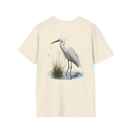 Snowy Egret - Contour Eco T-Shirts