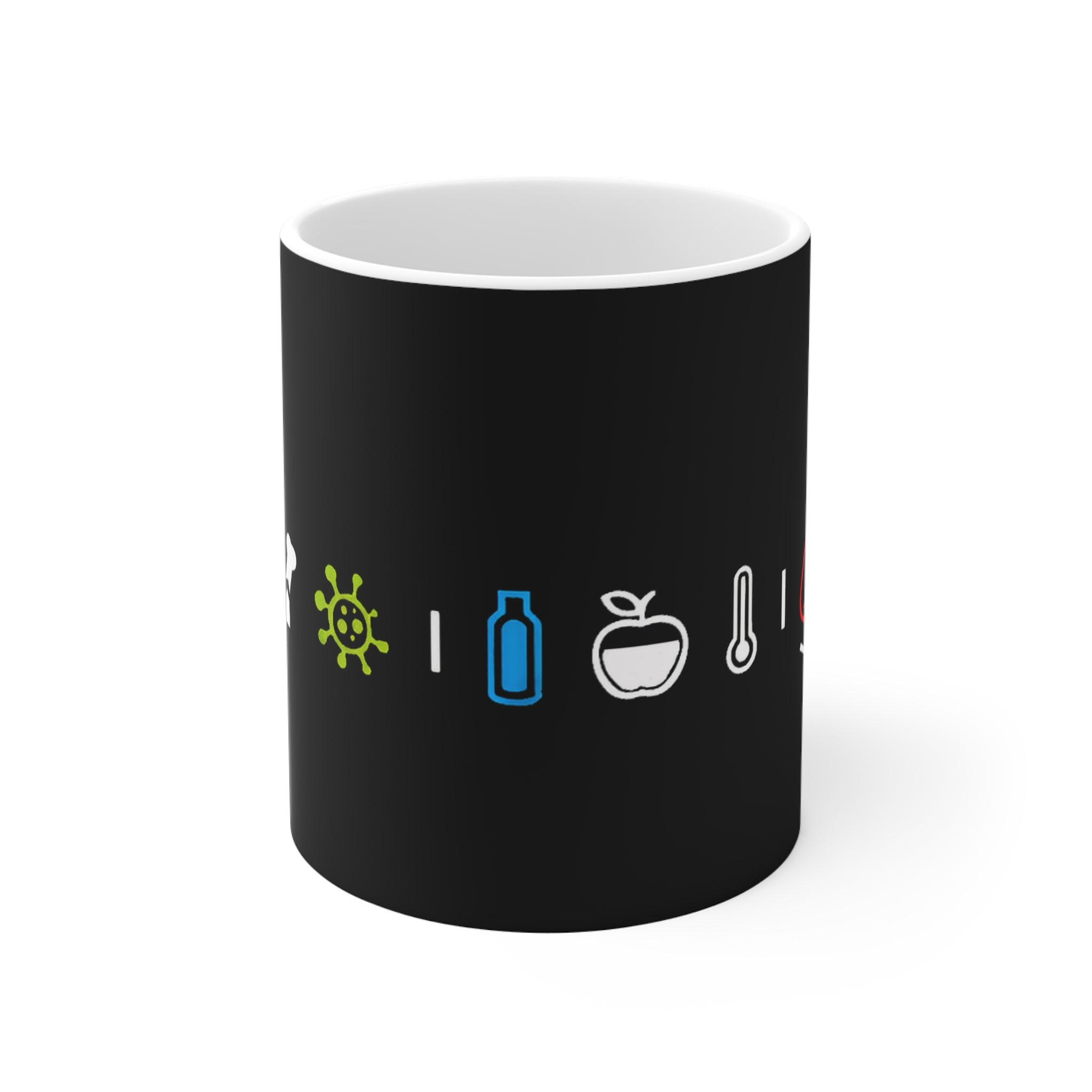 11oz White DayZ Character Status Symbols Mug