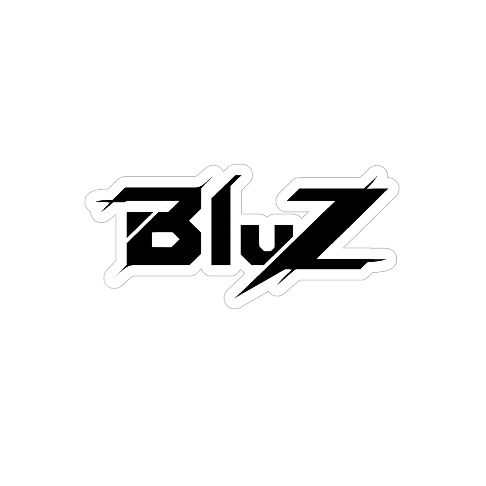 BluZ Transparent Outdoor Sticker