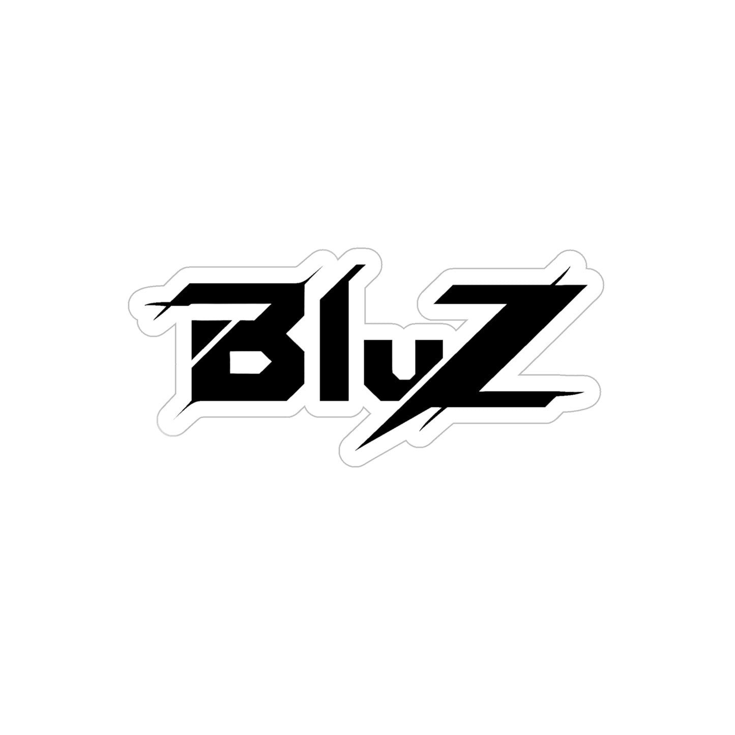 BluZ Transparent Outdoor Sticker