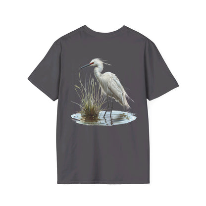 Snowy Egret - Contour Eco T-Shirts