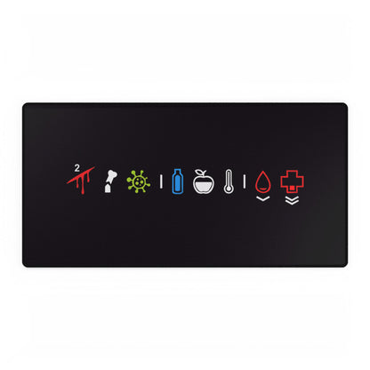 DayZ Character Status Symbols Desk Mat